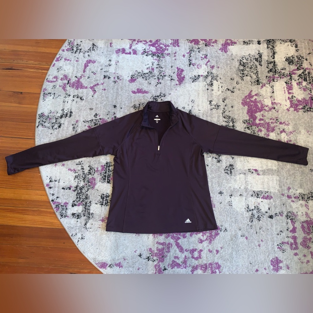 Adidas lightweight quarter-zip golf pullover!